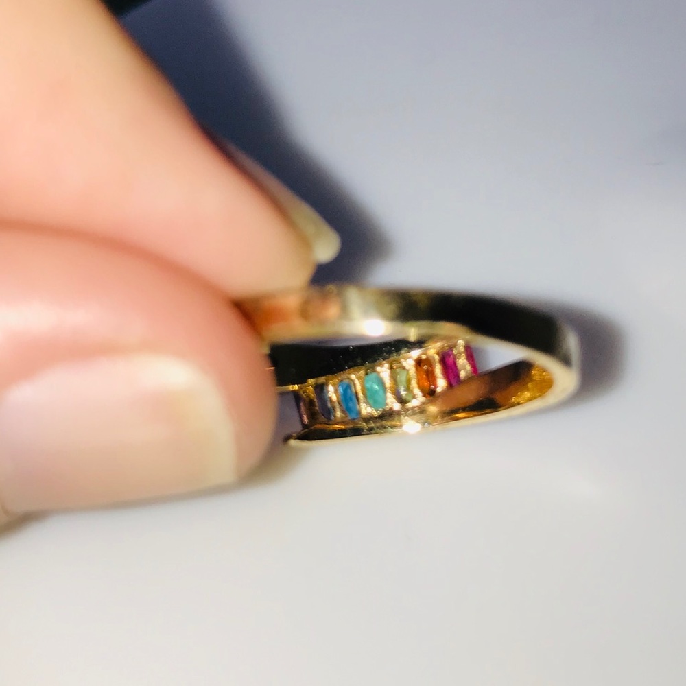 Multicolor Gold Ring - Picture 4 of 8